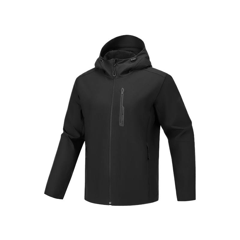 Skechers Jackets Men's Carbon Black/0018 Hooded Moderate Other