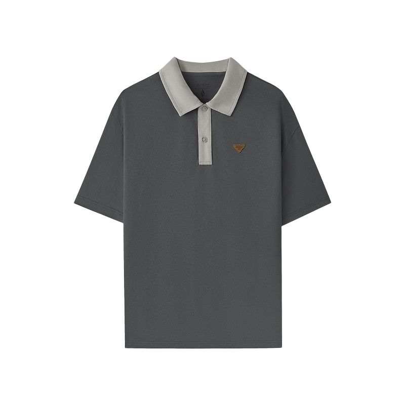 Skechers Polo Shirts Men's Smoky Gray/013P Polo Collar Moderate