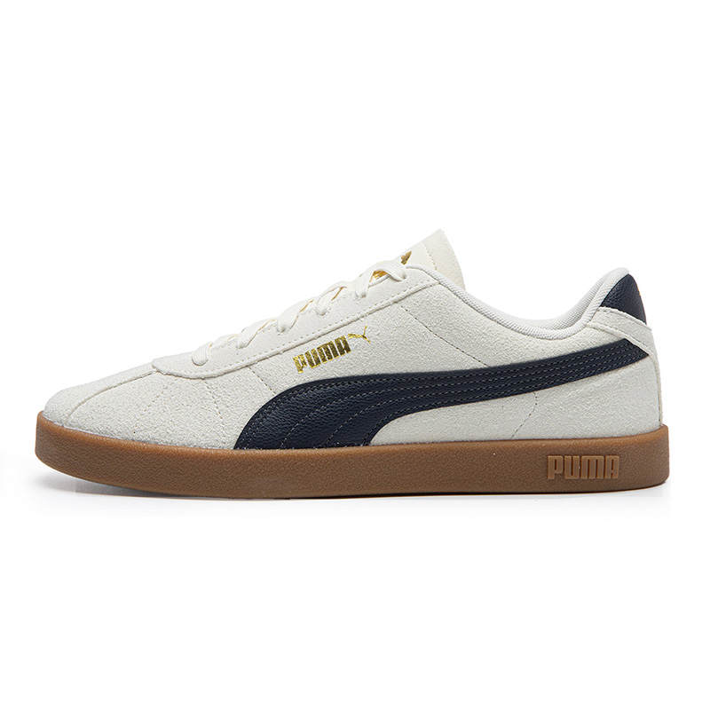 PUMA Club 2 Comfortable Skateboard Shoes Unisex White Black