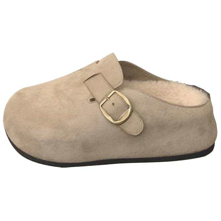 JBBCN Versatile Fleece Lined, Outerwear Commute Abrasion Resistant, Odor Resistant Closed Toe Slippers Women's