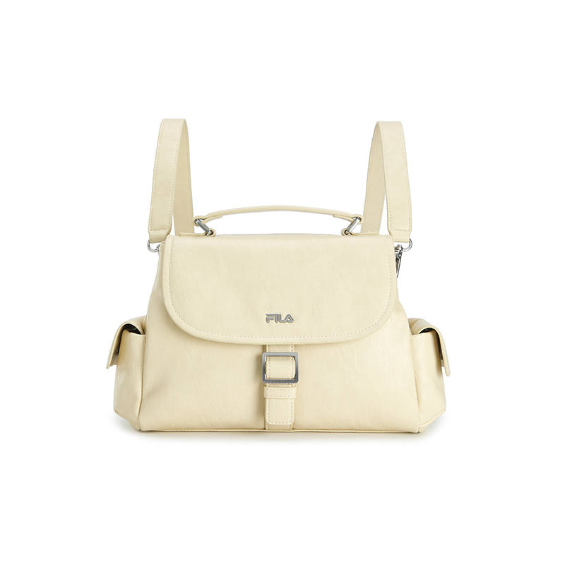 FILA WHITE Pu Backpack Regular Women's Wood Gray Khaki