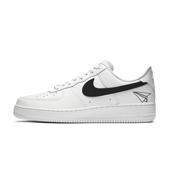 Nike Nike Air Force 1 White Restricted Area Cow Leather Abrasion Resistant Slip Resistant Abrasion Resistant Slip Resistant