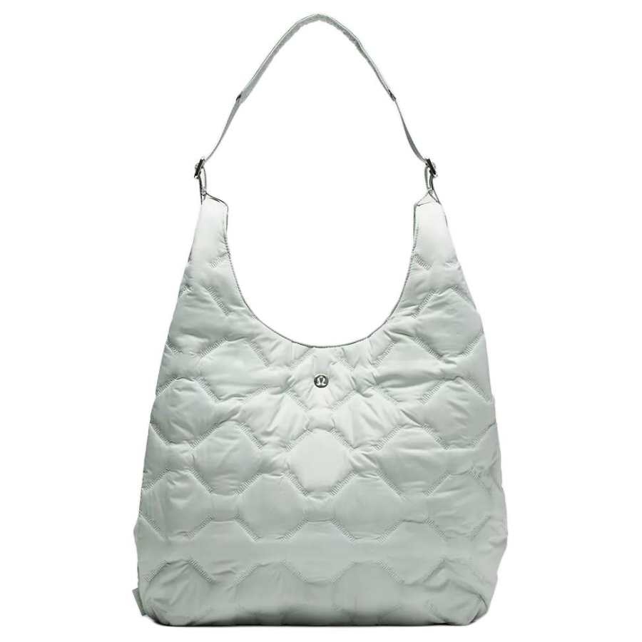 Lululemon Quilty Pleasures Nylon Shoulder Bag Women's Pelican Color