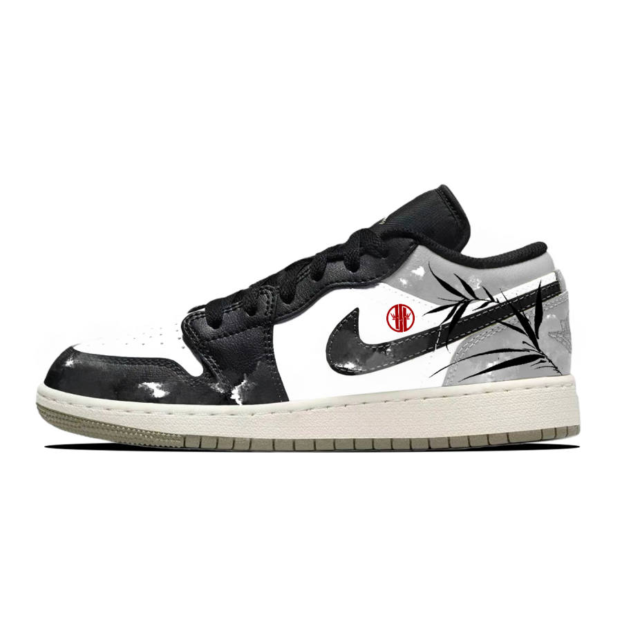 Jordan Jordan Air Jordan 1 Bamboo Seclusion Slip Resistant Abrasion Resistant Slip Resistant Abrasion Resistant Low top