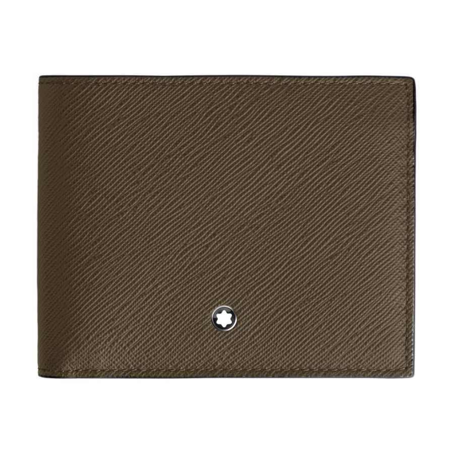 MONTBLANC MONTBLANC Leather Wallet Men's Khaki