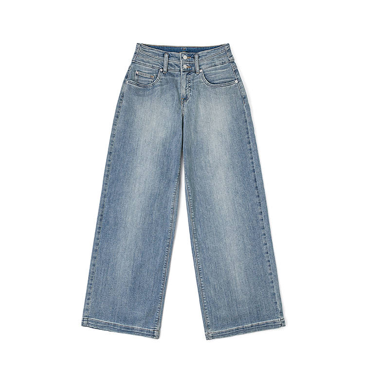 Lee Lee Jeans Women's Light Blue Moderate Straight Fit Pants