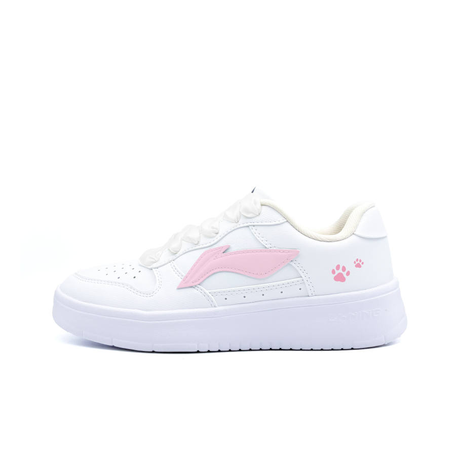 Li-Ning Li Ning Floating Boat Paw Meowth Language Abrasion Resistant Lightweight Low top Skateboard Shoes Unisex