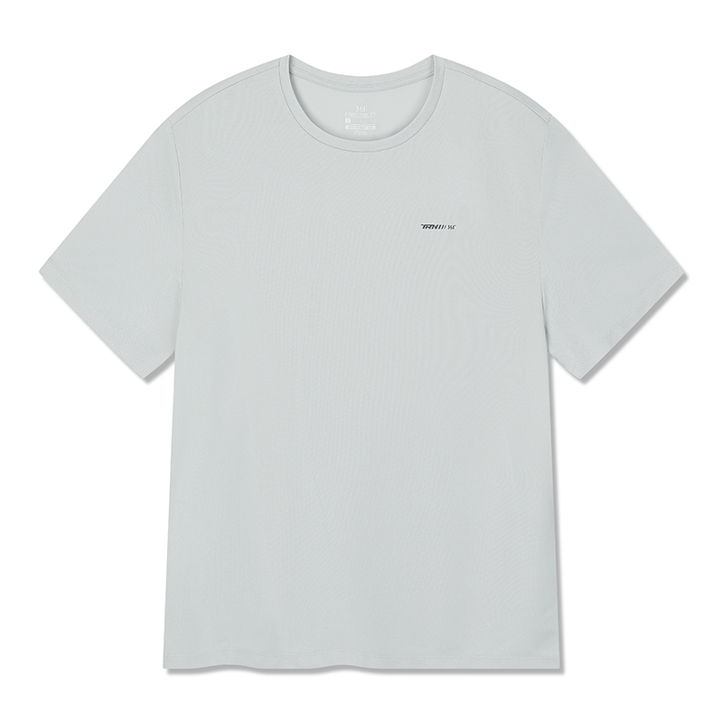 361° T Shirts Men's Glacier Gray Crew Neck Moderate Straight Fit