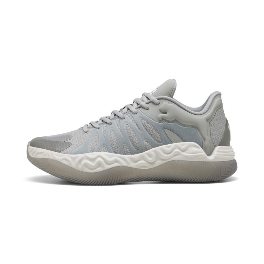PUMA Hali 1 Slip Resistant Support Grip Basketball Shoes Unisex Gray