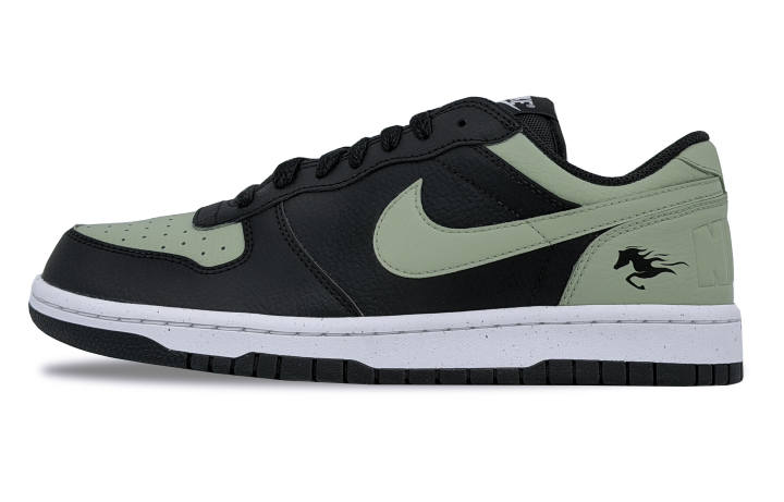 Nike Nike Big Abrasion Resistant Slip Resistant Abrasion Resistant Slip Resistant Low top Skateboard Shoes Men's Black Green