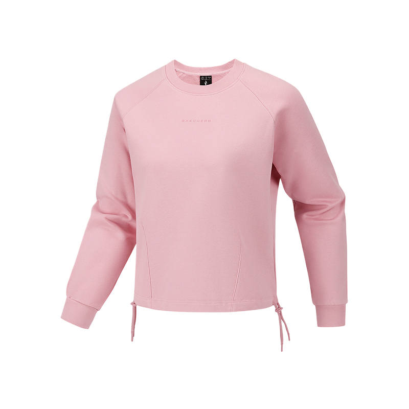 Skechers Sweatshirts Women's Taro Pink Crew Neck Moderate Regular