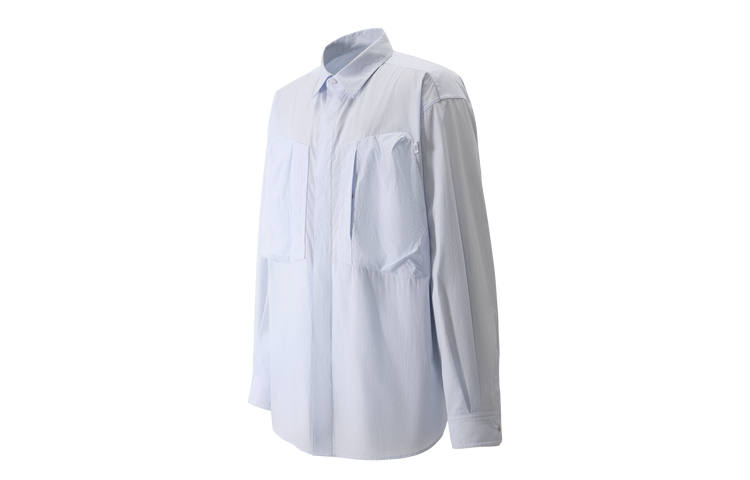 KOLON SPORT Shirts Unisex Light Blue LB Lapel Moderate Other