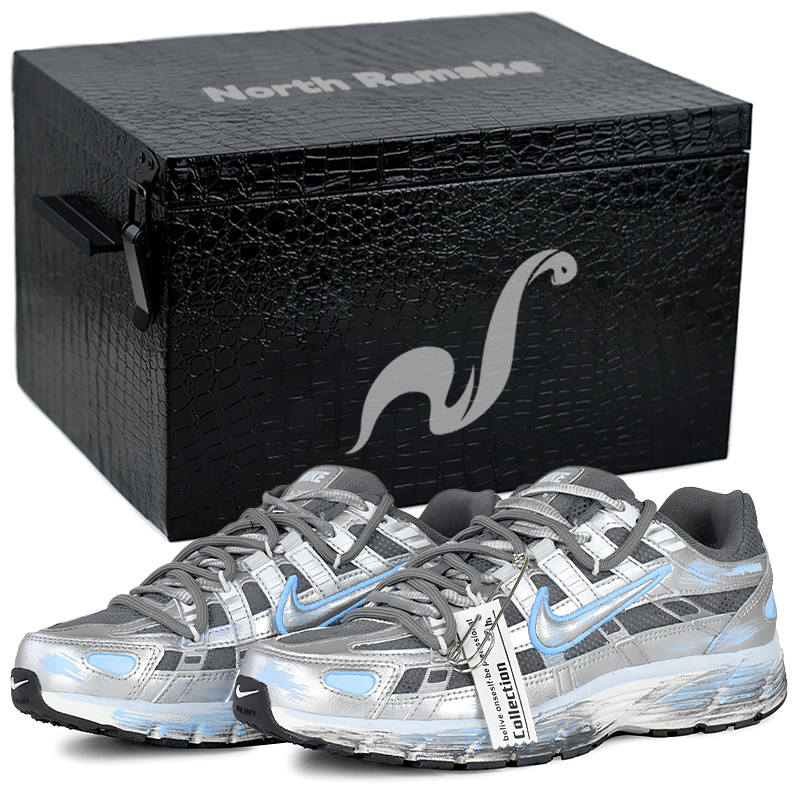Nike Nike P 6000 Abrasion Resistant Low top Running Shoes Women's Silver