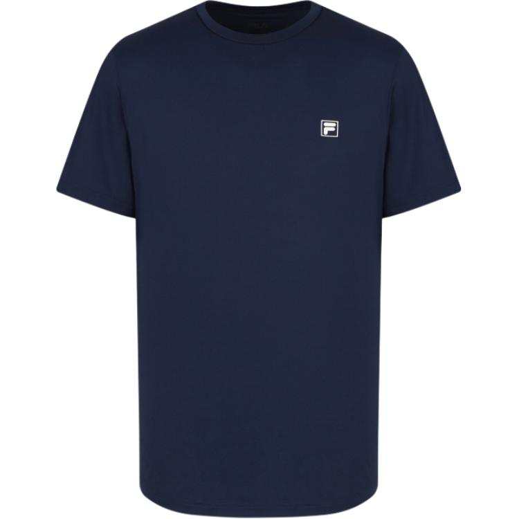 FILA T Shirts Unisex Dark Blue Crew Neck