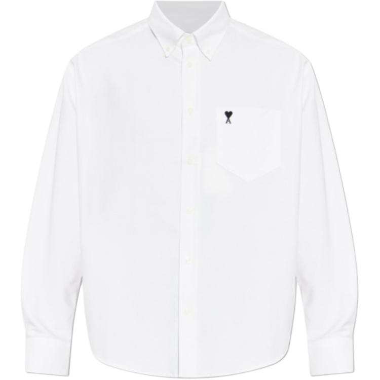 Amiparis Logo Embroidered Long-Sleeve Shirt