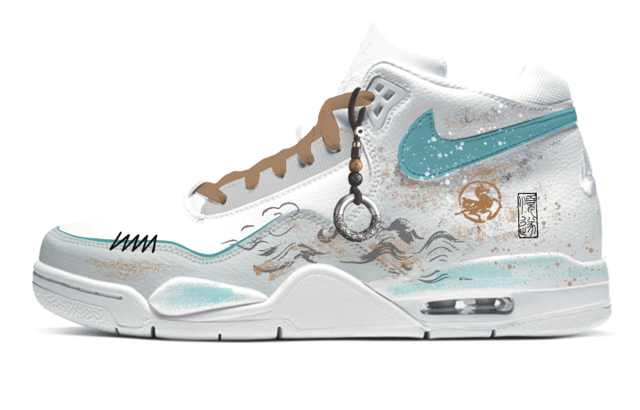 Nike Nike Flight Legacy Horse Steps On The Cyan Cloud Slip Resistant Abrasion Resistant Slip Resistant Abrasion Resistant