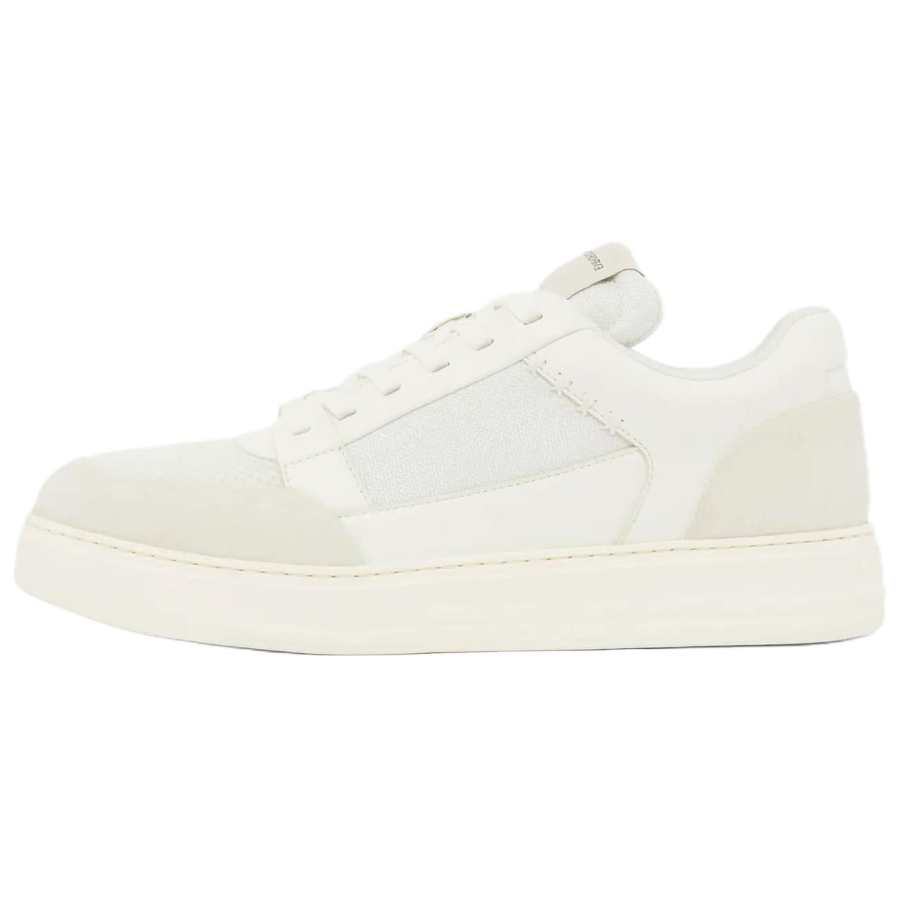 EMPORIO ARMANI Cordura Low top Skateboard Shoes 3.7cm Men's Ecru