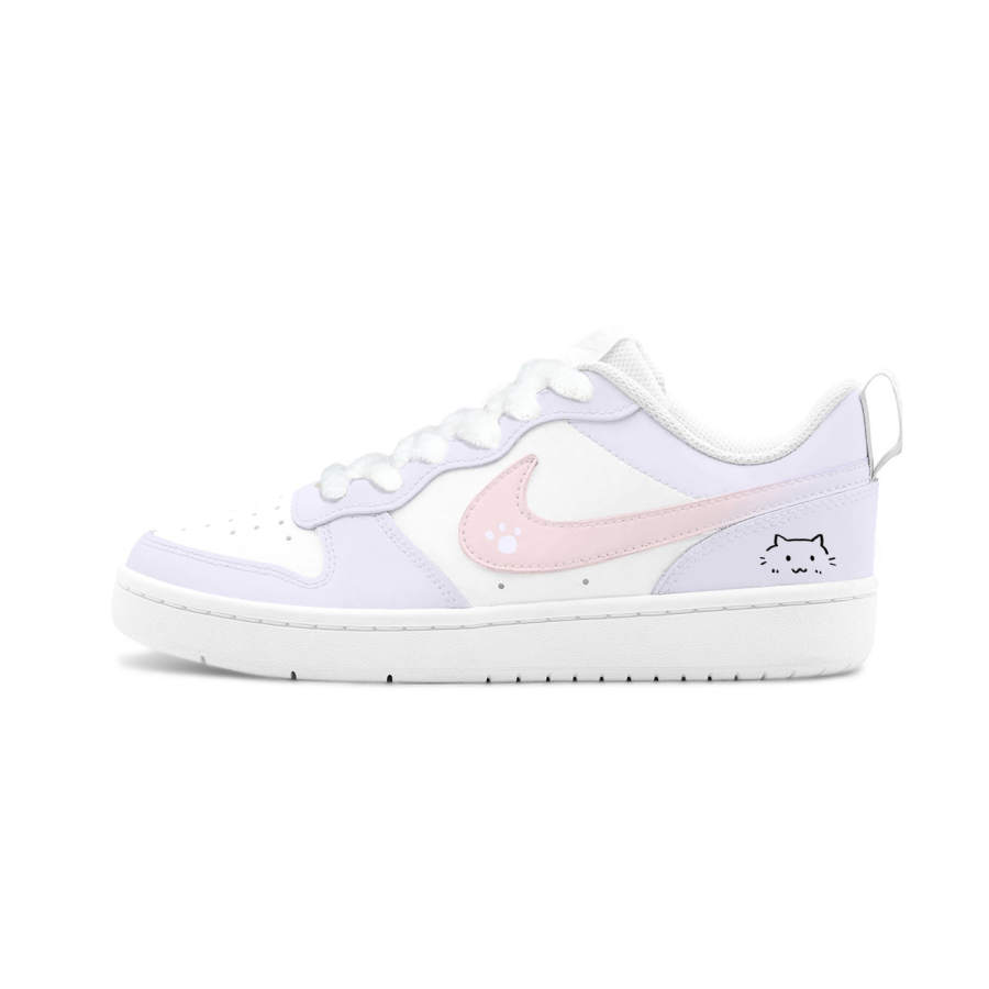 Nike Nike Court Borough 2 HEY Purple Sweet Potato Cat Slip Resistant Cushioning Abrasion Resistant