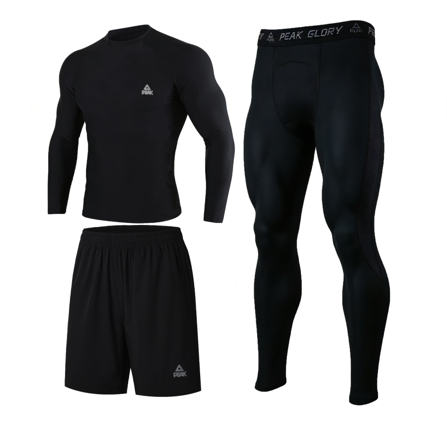 PEAK PEAK Fitness Sets Men's Crew Neck Thin