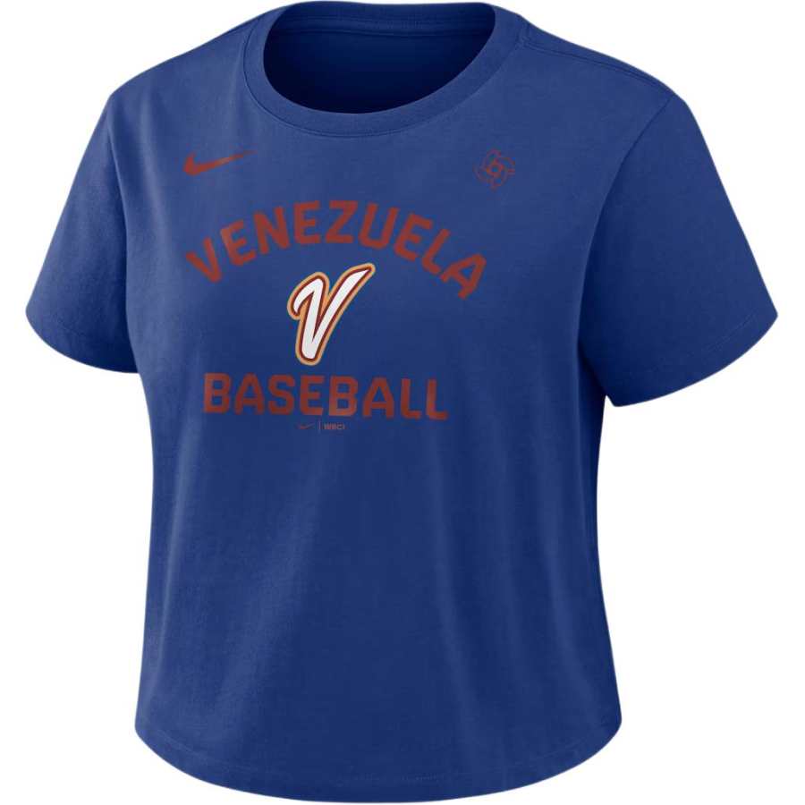 Nike Nike Venezuela National Baseball Team 2026 World Baseball Classic Mod Women's Nike Cropped T-Shirt