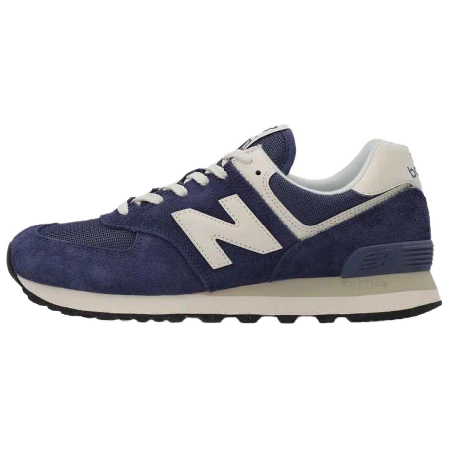 New Balance New Balance NB 574 Slip Resistant And Breathable Low top Running Shoes Women's Blue