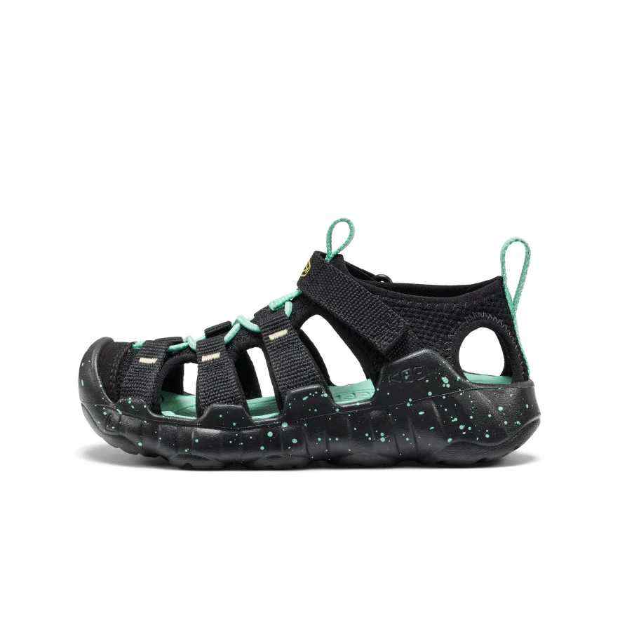 Keen HYPERPORT H2 Polyester Cushioning Quick Dry Support Low top River Trekking Shoes Black Starlight Kids'