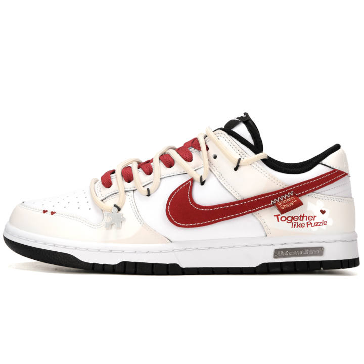 Nike Nike Dunk Born 1 Pair Abrasion Resistant Abrasion Resistant Low top Skateboard Shoes Unisex Ecru