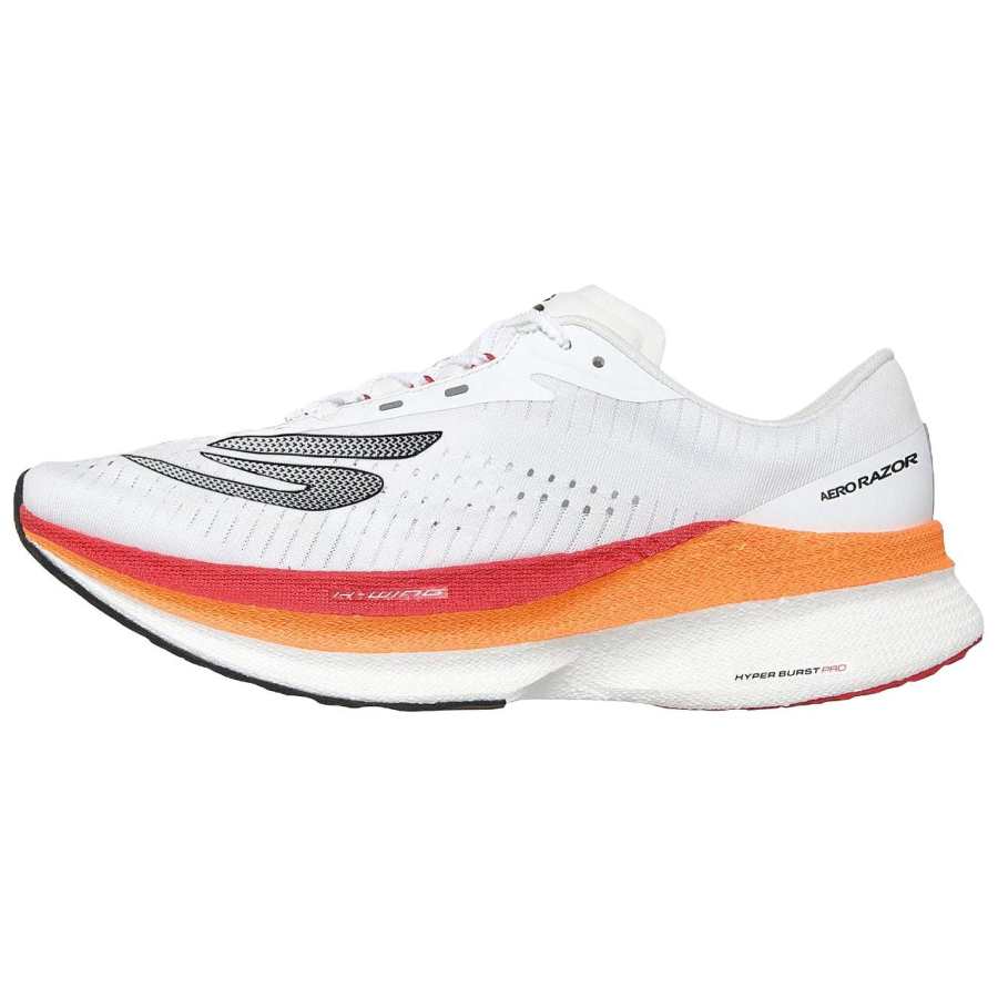 Skechers AERO RAZOR Running Shoes Men's White Orange Red