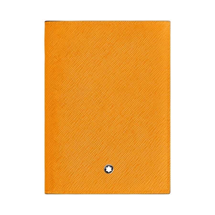 MONTBLANC MONTBLANC Leather Passport Holder Unisex Saffron