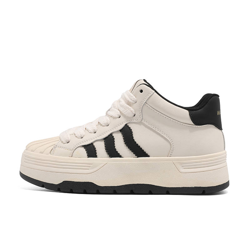 Warrior Offline Store Same Style High Quality Women's Shoes Microfiber Leather High top Skateboard Shoes Women's