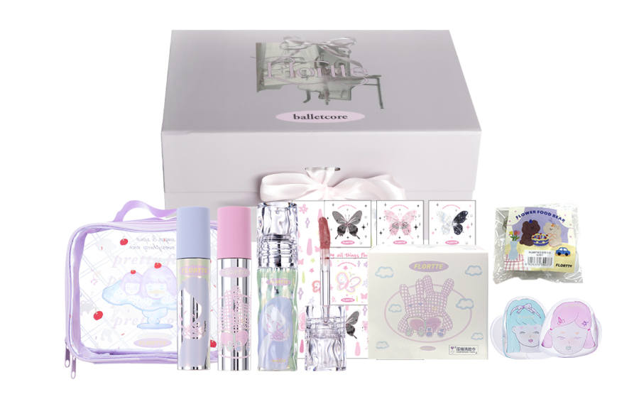 FLORTTE Fresh Look Sweetheart Box Makeup Sets Easy to Blend Natural Complexion