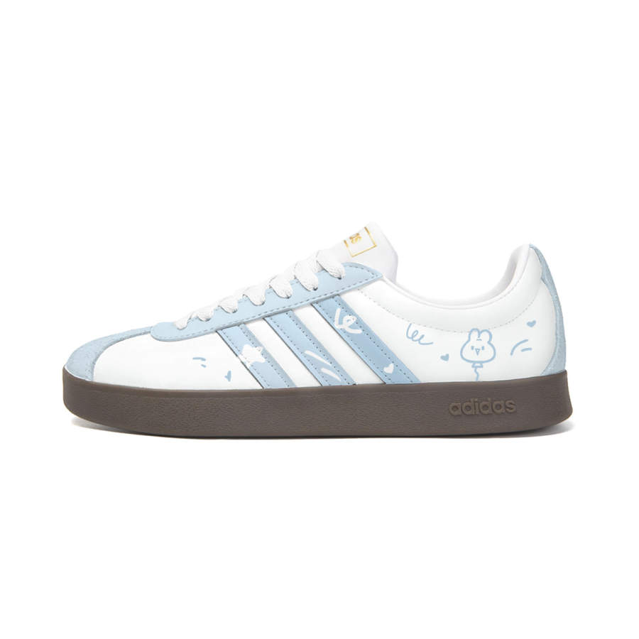 Adidas Adidas VL COURT 2.0 HEY Rabbit Balloons Leather Cushioning, Wear Resistant Low top Skateboard Shoes Unisex Blue