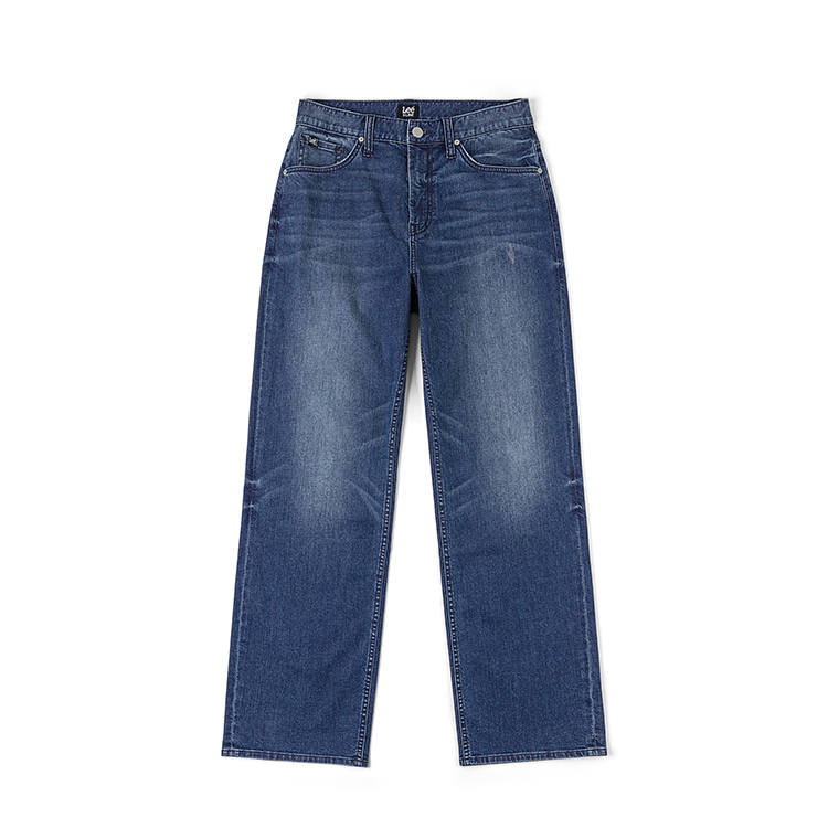 Lee Lee Jeans Men's Dark Blue Thin Straight Fit Pants