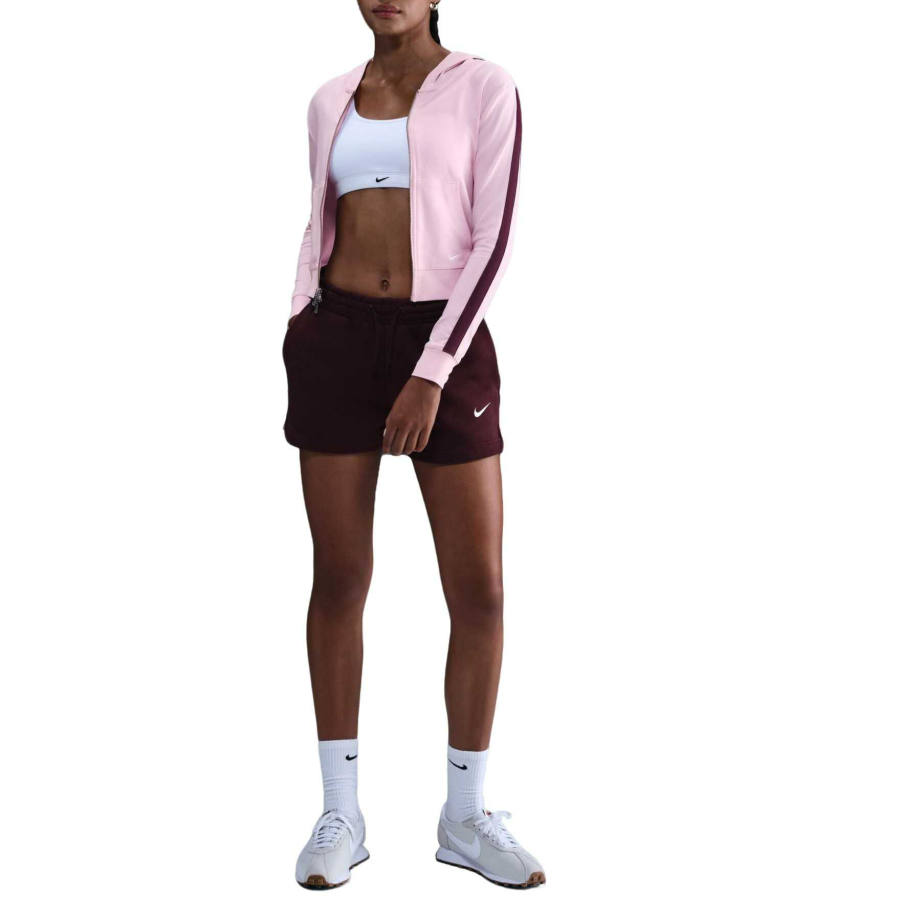 Nike Nike Sportswear Sweatshirts Women's Pink Foam/Bordeaux Red Hooded Non Detachable Moderate