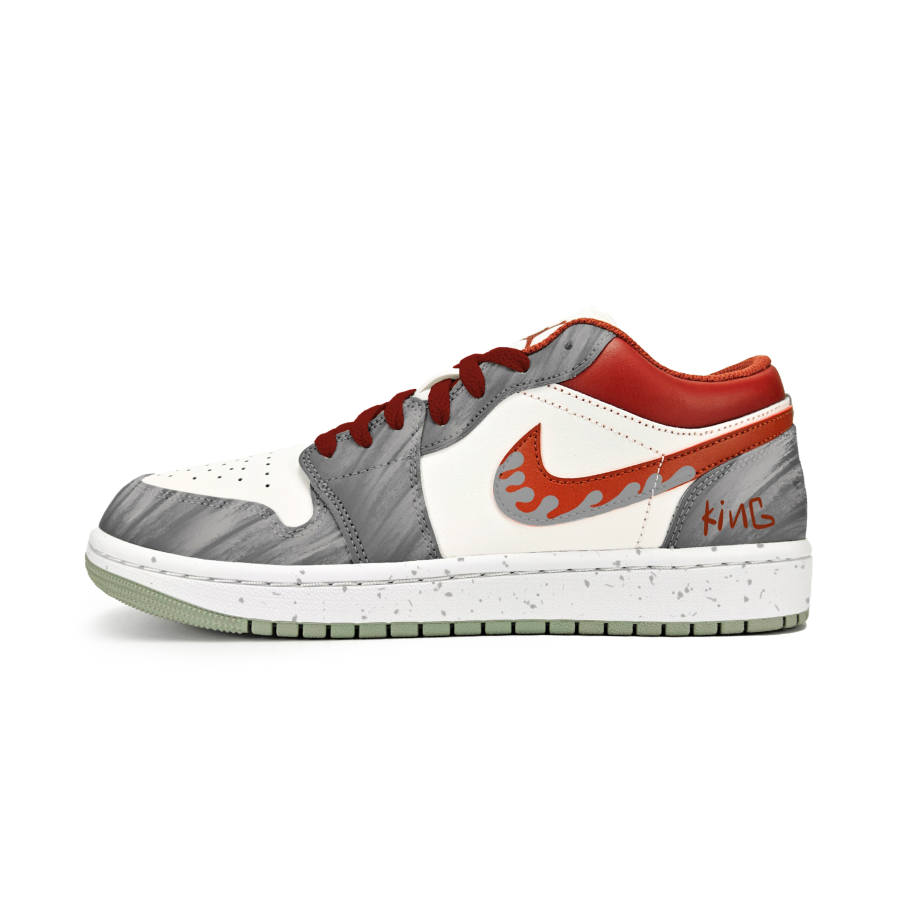 Jordan Jordan Air Jordan 1 Red Mist Trail Leather Cushioning Abrasion Resistant Cushioning, Wear Resistant Low top