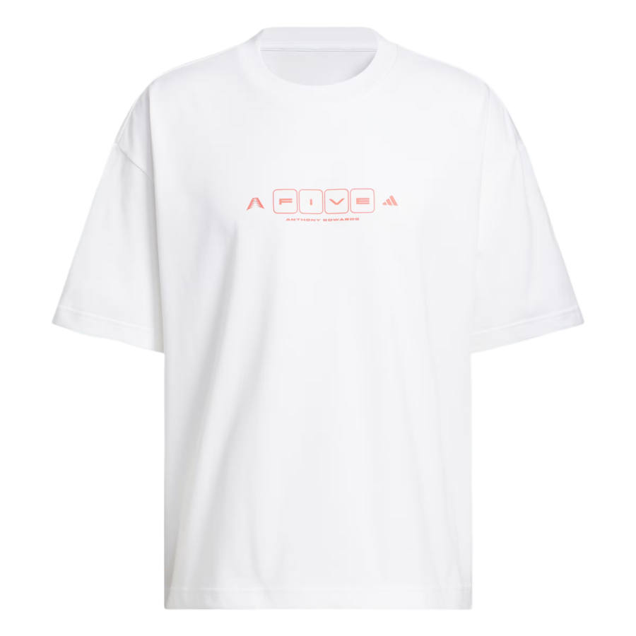 Adidas Adidas Originals T Shirts Men's White/Sun Red Crew Neck Moderate