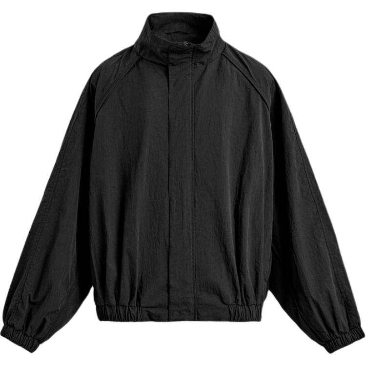 ZARA Jackets Men's Black Stand Collar Moderate Other
