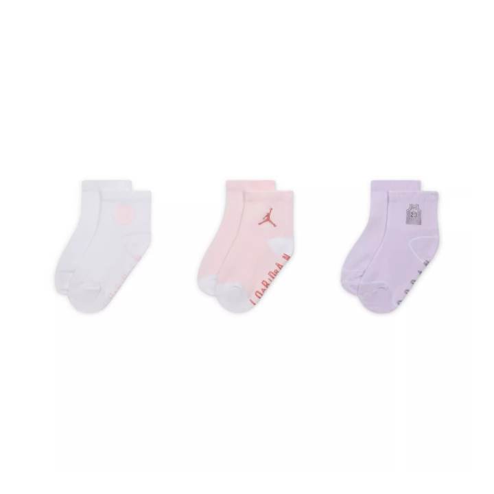 Jordan Jordan Kids Socks 3 Pack Washed Pink Kids'