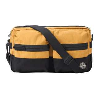 STONE ISLAND Cotton Crossbody Bags Men's Yellow & Black
