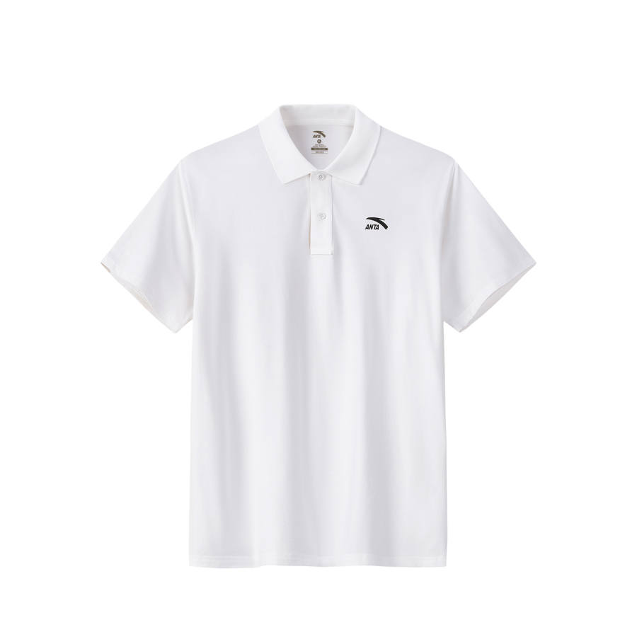 Anta Polo Shirt Men's Pure White