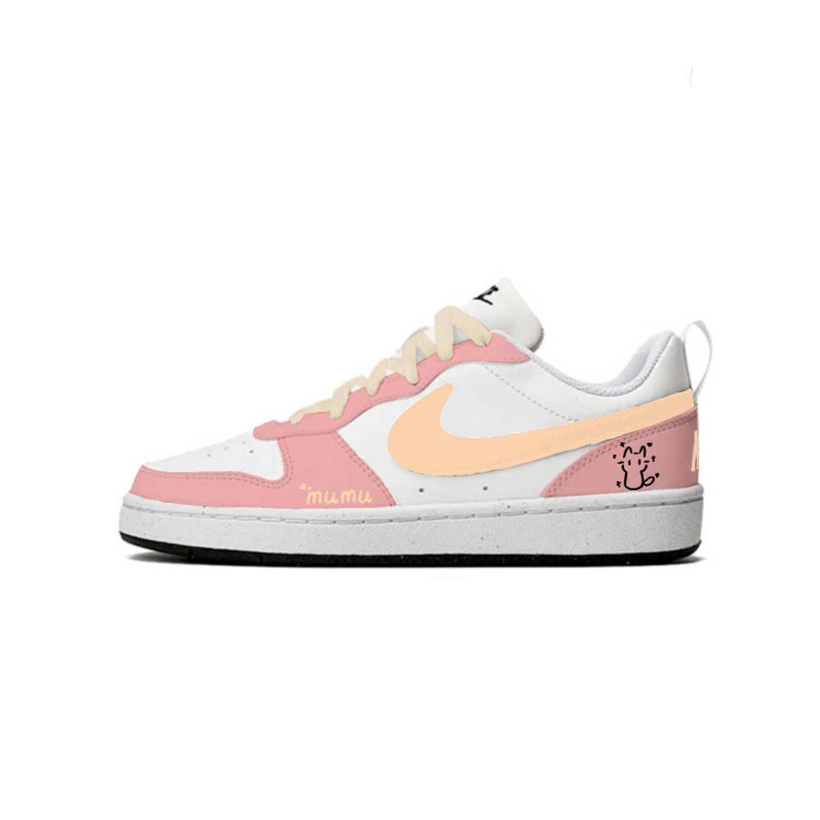 Nike Nike Court Borough Fat Orange Dough Low top Kids' Skateboarding Shoes Teenagers