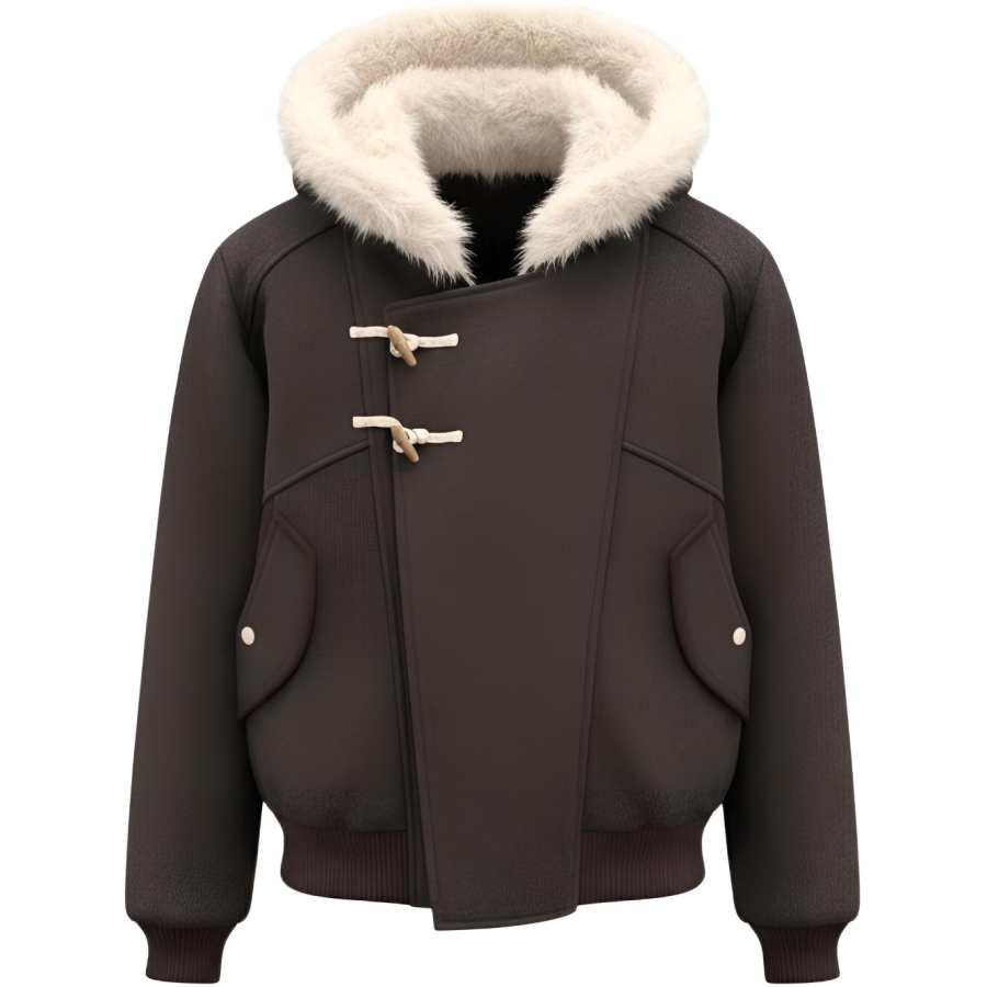 Sugarfunk Sugarfunk Puffer Jackets Men's Coffee Stand Collar Thickened