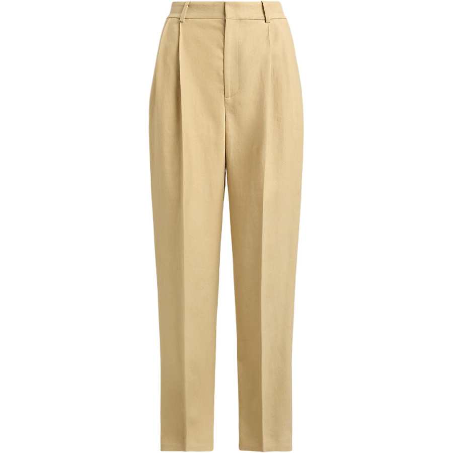 Polo Ralph Lauren pleated tapered hemp trousers