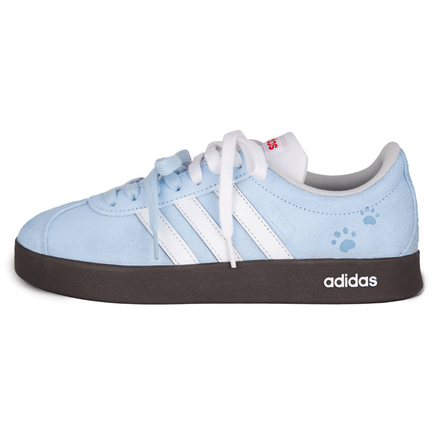 Adidas Adidas VL COURT 2.0 Ice Clear Meow Paw, Cool Ambient Abrasion Resistant Abrasion Resistant Low top Skateboard Shoes