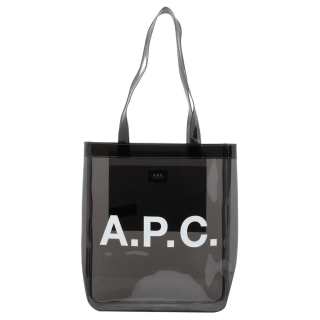 A.P.C Pu Tote Handbag Unisex Gray