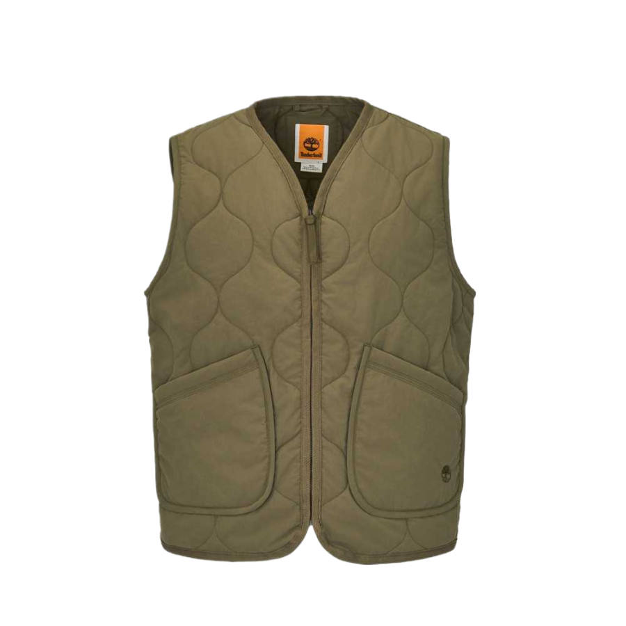 Timberland Tank Tops Unisex Army Green V Neck Moderate Other