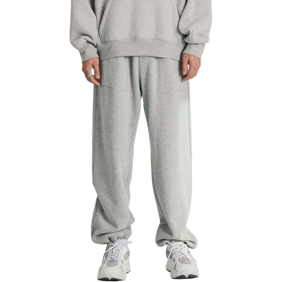 COKEIN Clean Fit Draped Thermal Loose Fit Elastic Cuff 3.0 Fleece Lined Knitted Sweatpants Unisex