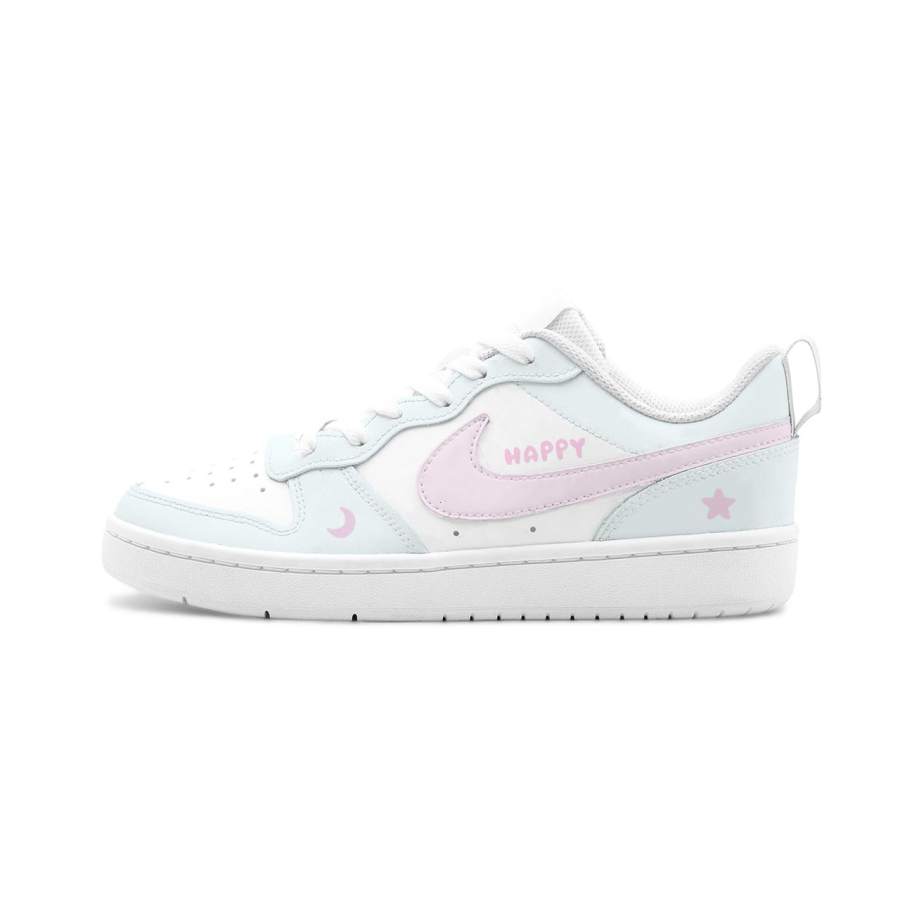 Nike Nike Court Borough 2 Sunny Day Sweet Star Leather Low top Skateboard Shoes Blue Unisex