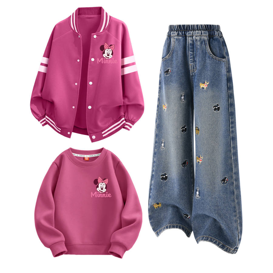 Disney Kids Casual Sportswear Crew Neck Moderate