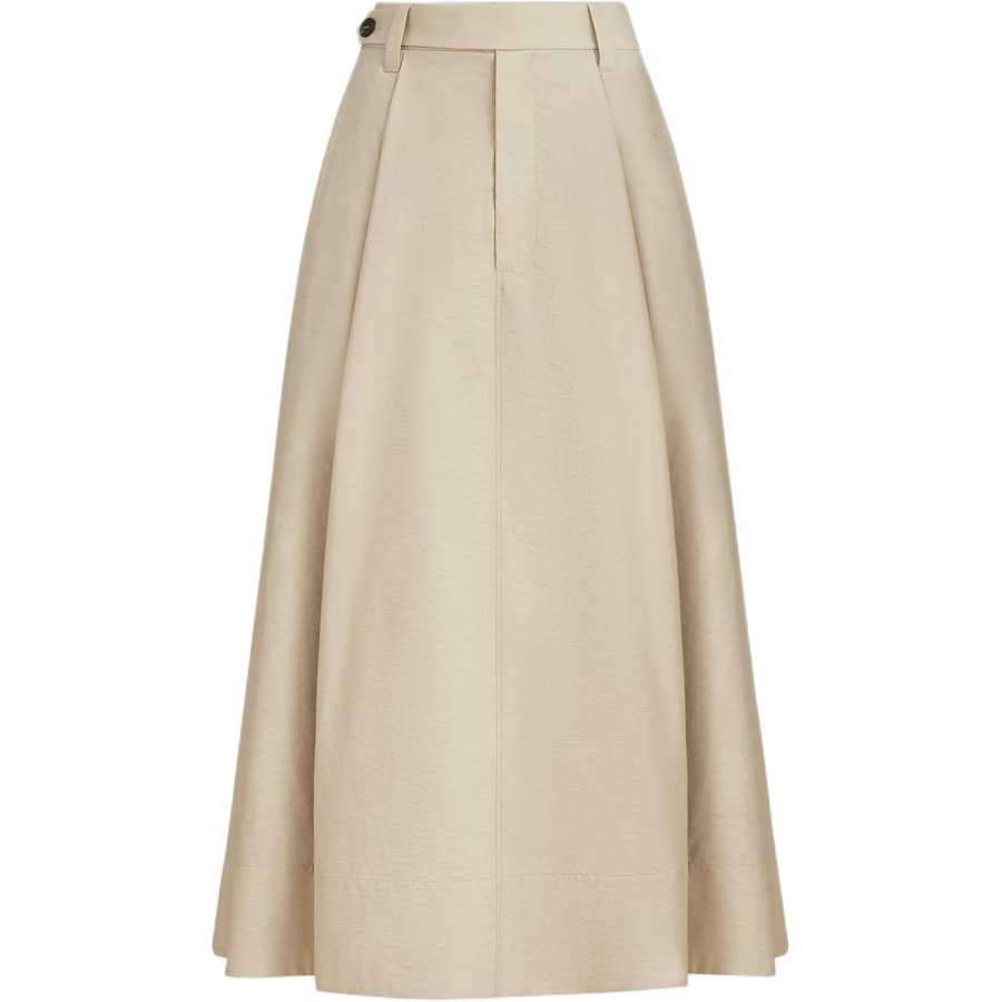 Brunello Cucinelli sartorial button midi skirt